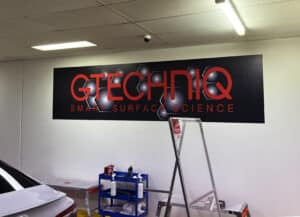 Logo signage wallpaper