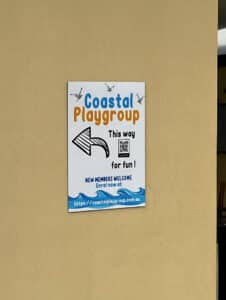 Playgroup directional signage