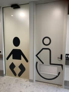 Toilet Door Signage