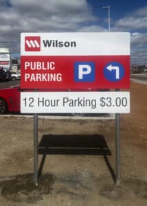 outdoor public directional signage